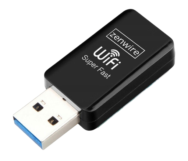 Zenwire Karta sieciowa Adapter WiFi USB 3.0 TOP-4608AC mini - 1604754 - zdjęcie